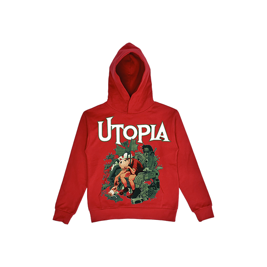 Utopia-Red Hoodie